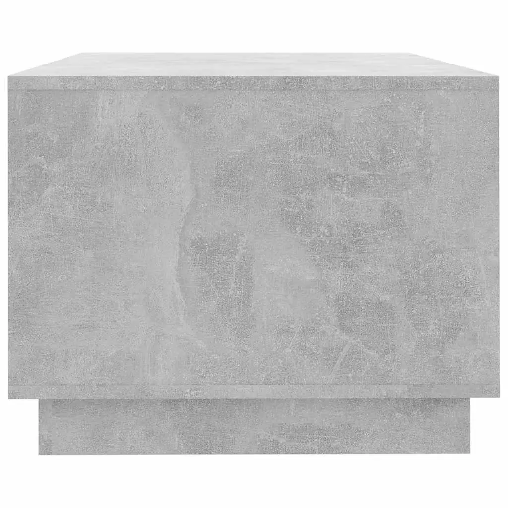 Grey Coffee Table with Storage Shelves Modern Design Living Room Accent