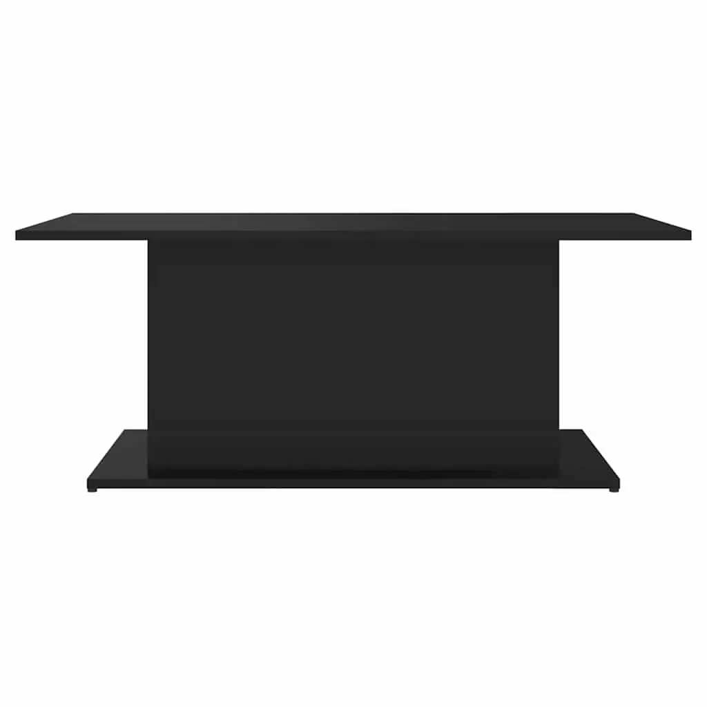Coffee Table Black Accent Living Room Furniture Engineered Wood Sturdy Durable