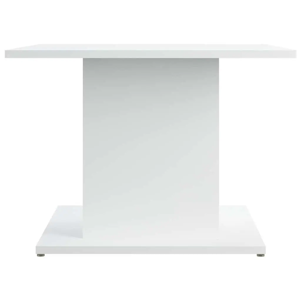 Coffee Table Modern Style White Engineered Wood 55.5 x 55.5 x 40 cm