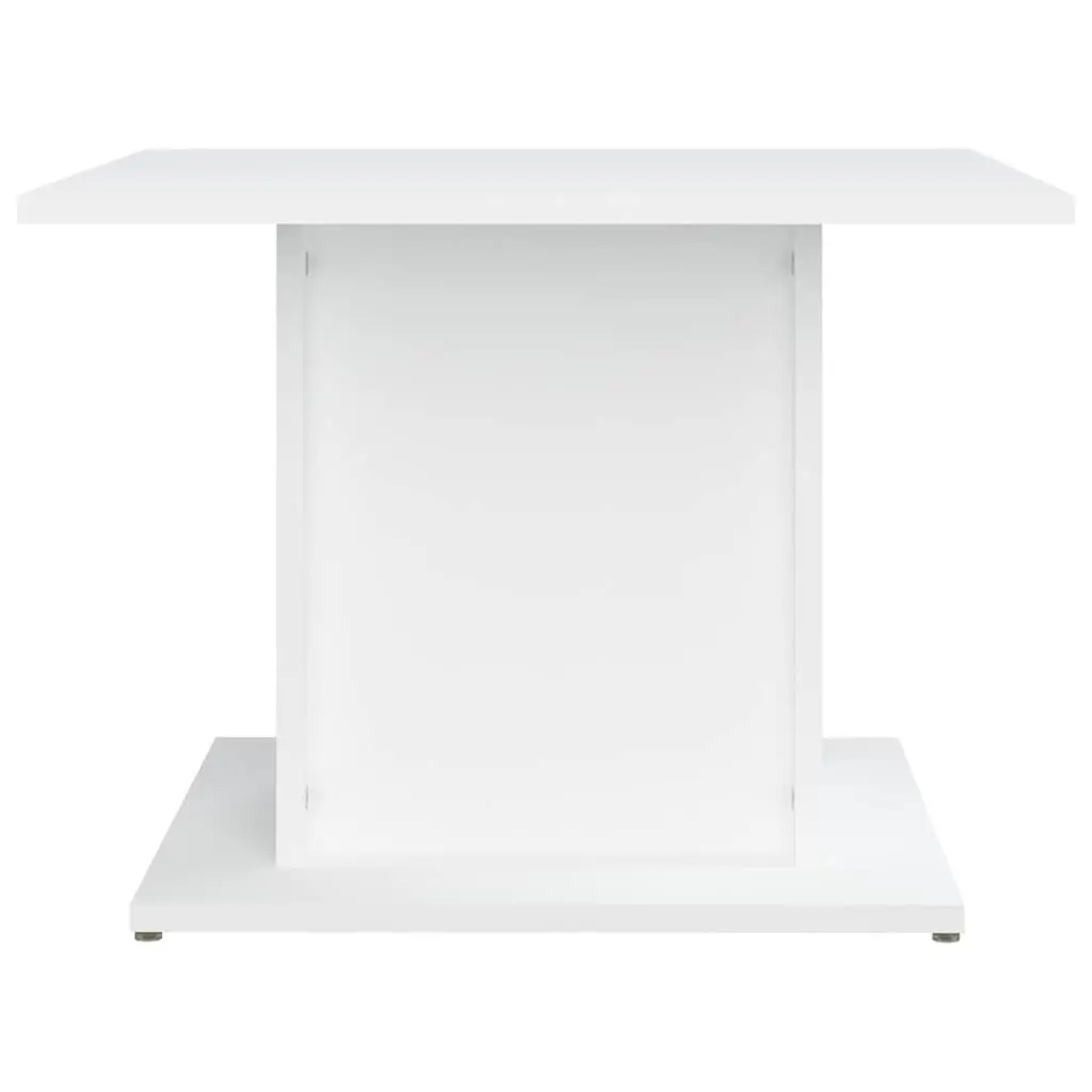 Coffee Table Modern Style White Engineered Wood 55.5 x 55.5 x 40 cm