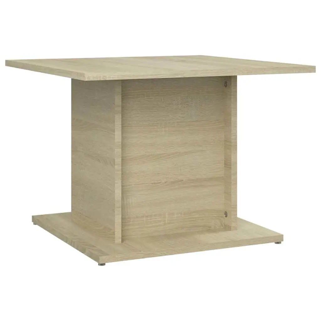Coffee Table Beige Sonoma Oak Look 55.5x55.5x40cm Living Room Accent Furniture