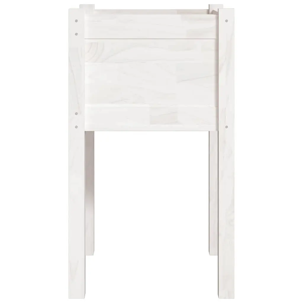 Garden Planters Raised Flower Bed Box 40x40x70 cm White 2 pcs