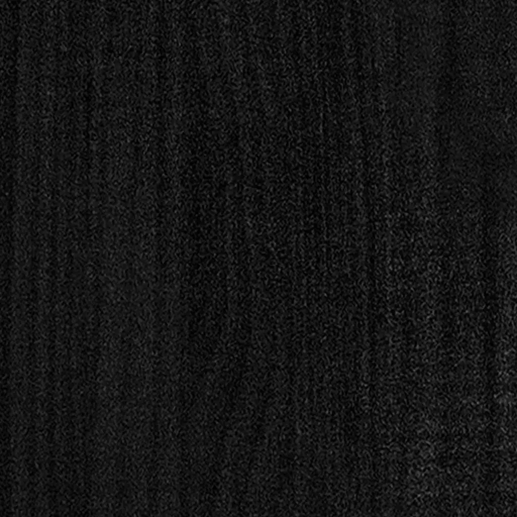Garden Planter Box Outdoor Raised Bed 50 x 50 x 70 cm Black Solid Pinewood
