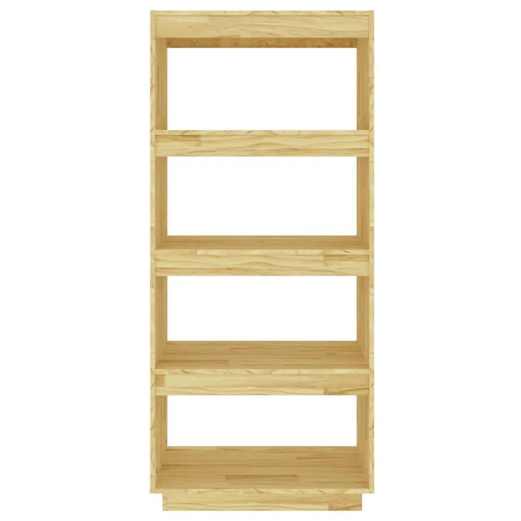 Wooden Book Cabinet Room Divider Brown Shelving Unit