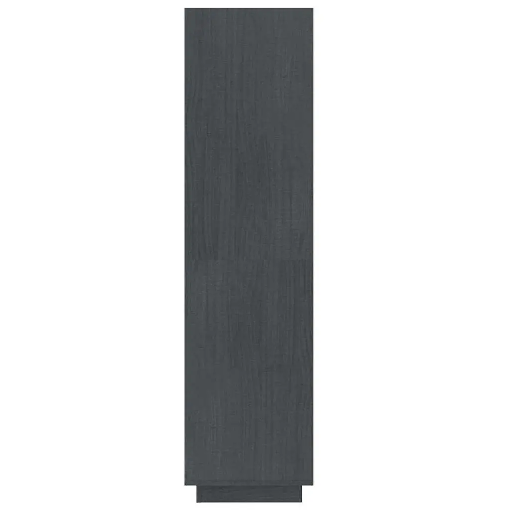 Grey Wooden Book Cabinet with Room Divider Function