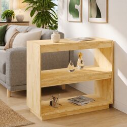 Solid Wood Book Cabinet Standing Shelf Storage Organizer Home Furniture Display