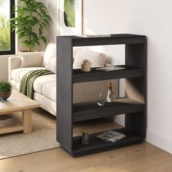 Practical Grey Wooden Shelving Unit for Everyday Use