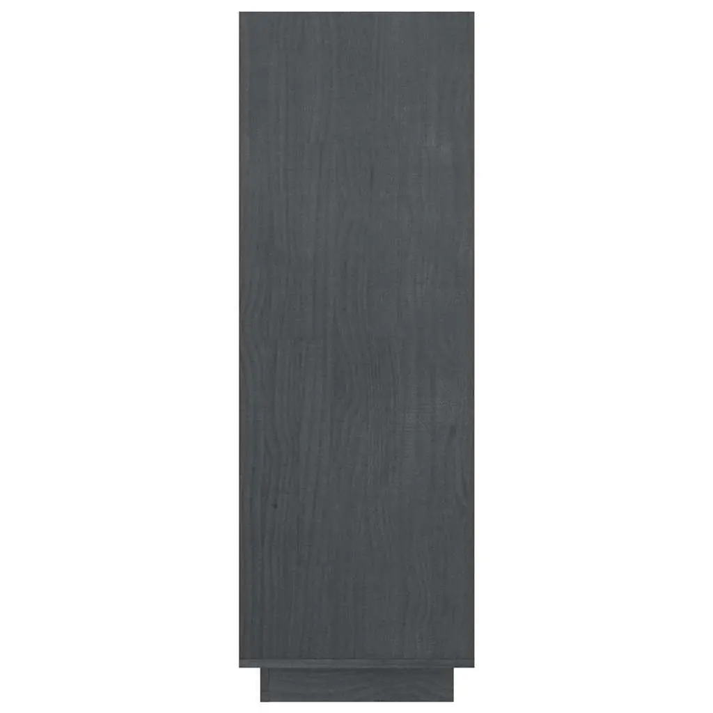 Wooden Book Cabinet Room Divider Storage Organiser 80x35x103cm Grey