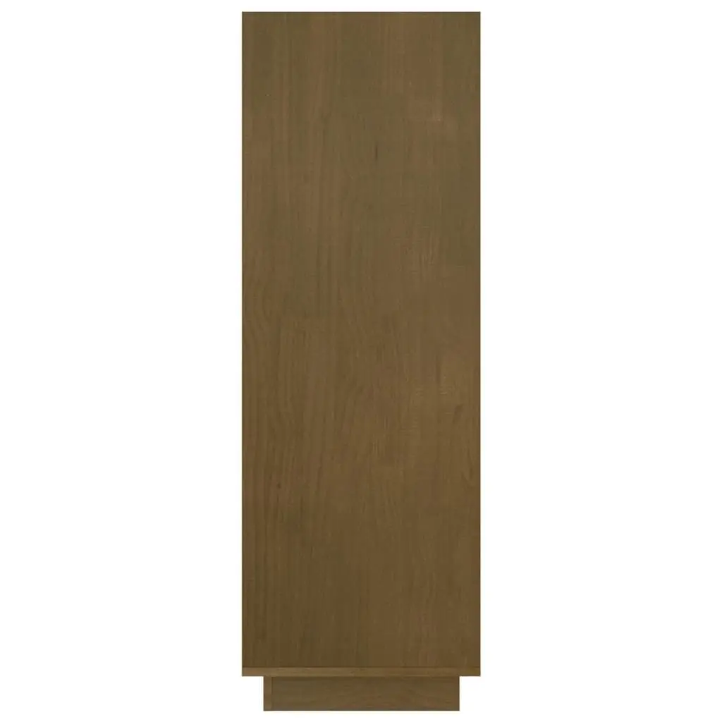 Wooden Book Cabinet Room Divider Honey Brown 80x35x103cm