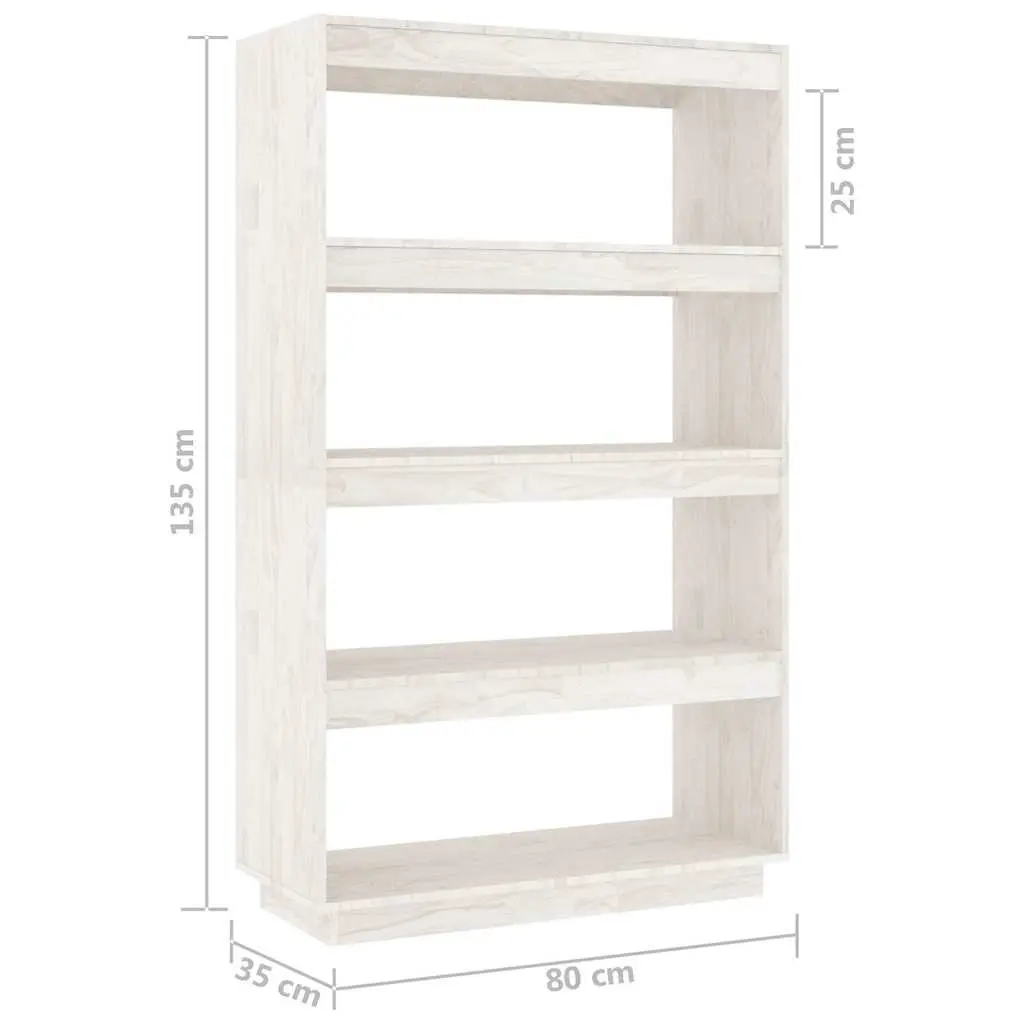 White Wooden Book Cabinet