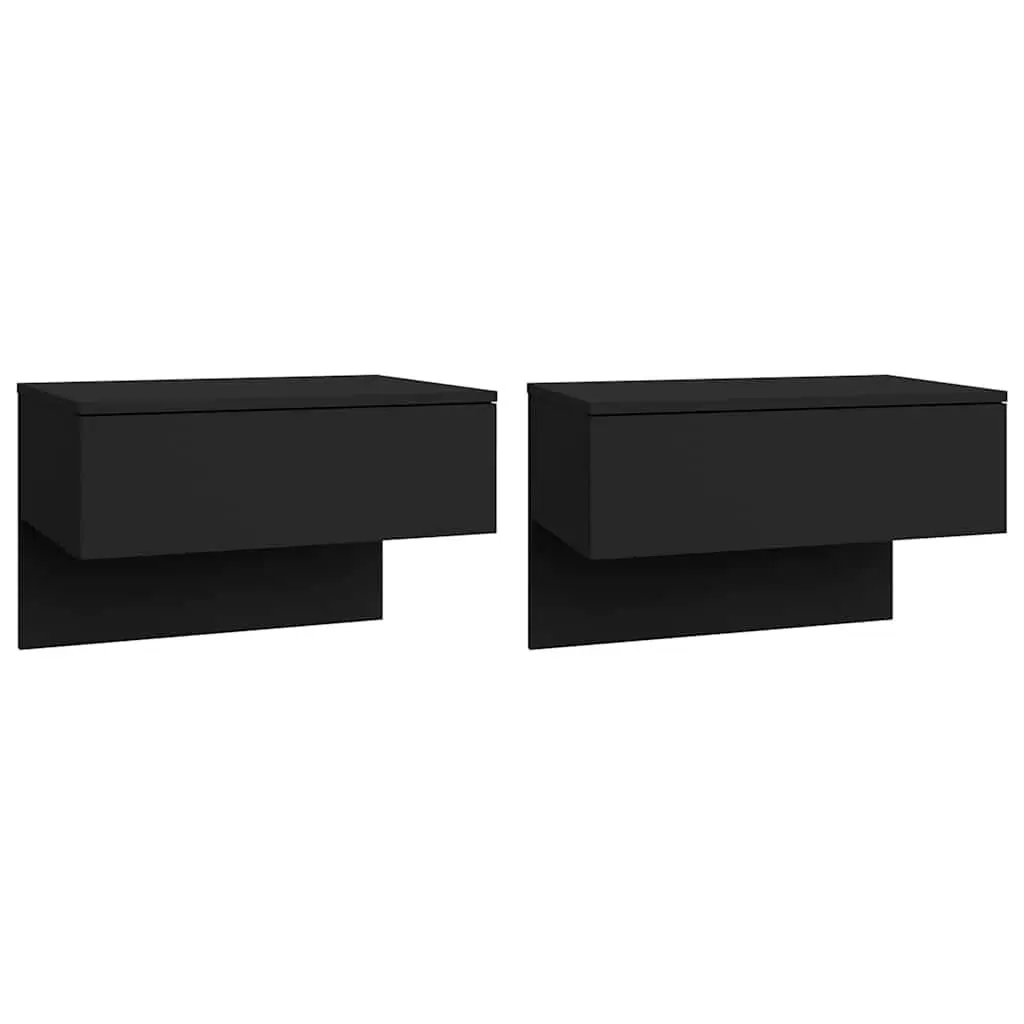 Black Floating Cabinets for Smart Storage
