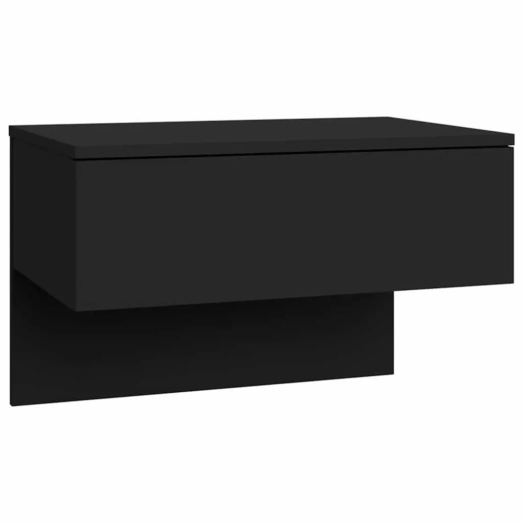 Black Floating Cabinets for Smart Storage