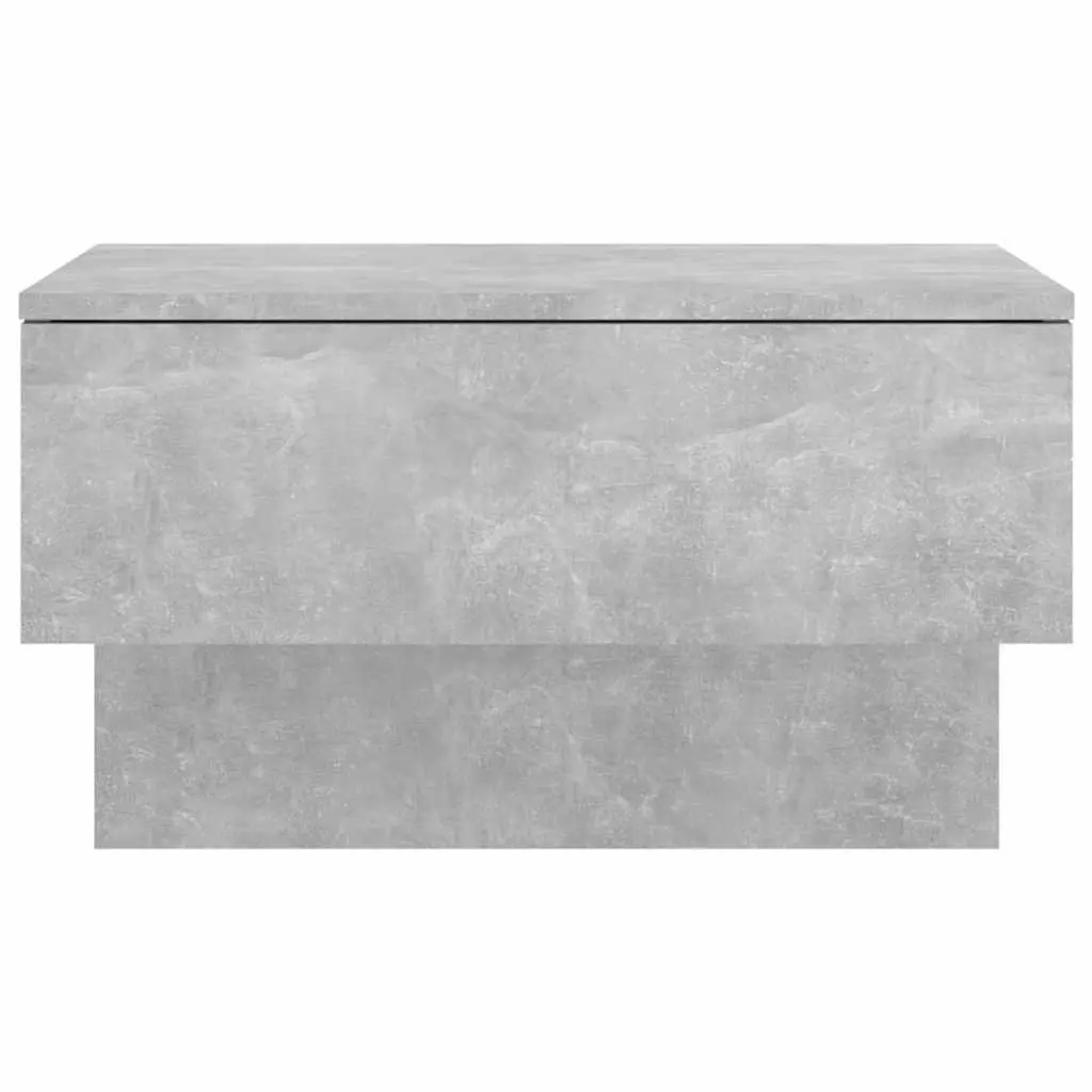 Floating Storage Cabinets Grey Engineered Wood Wall-mounted Bedside Tables 2 Piece