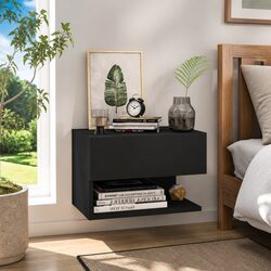 Quality Floating Black Cabinet for Your Bedroom