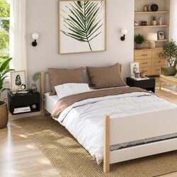 Practical and Stylish Wall-Mounted Bedside Cabinets - 2 pcs