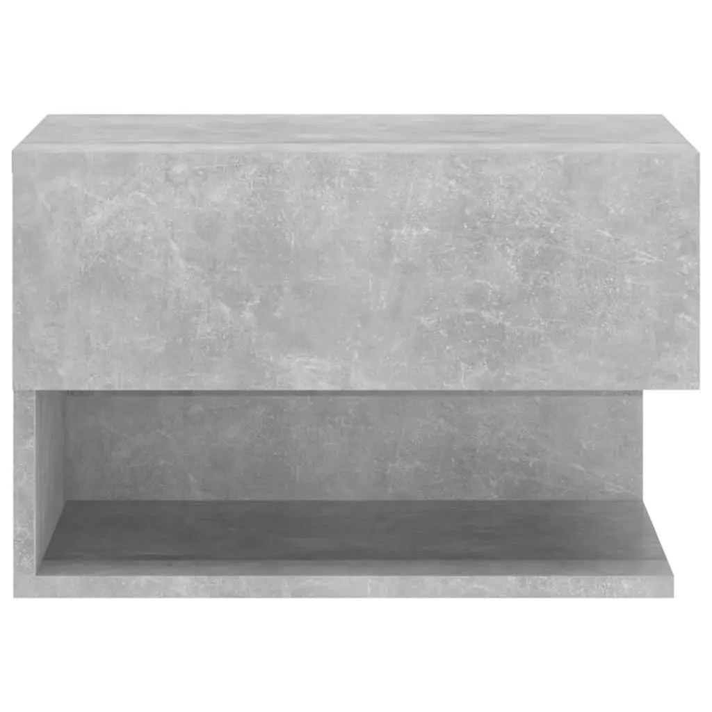 Wall-mounted Bedside Cabinets Storage Units 2 pcs Grey