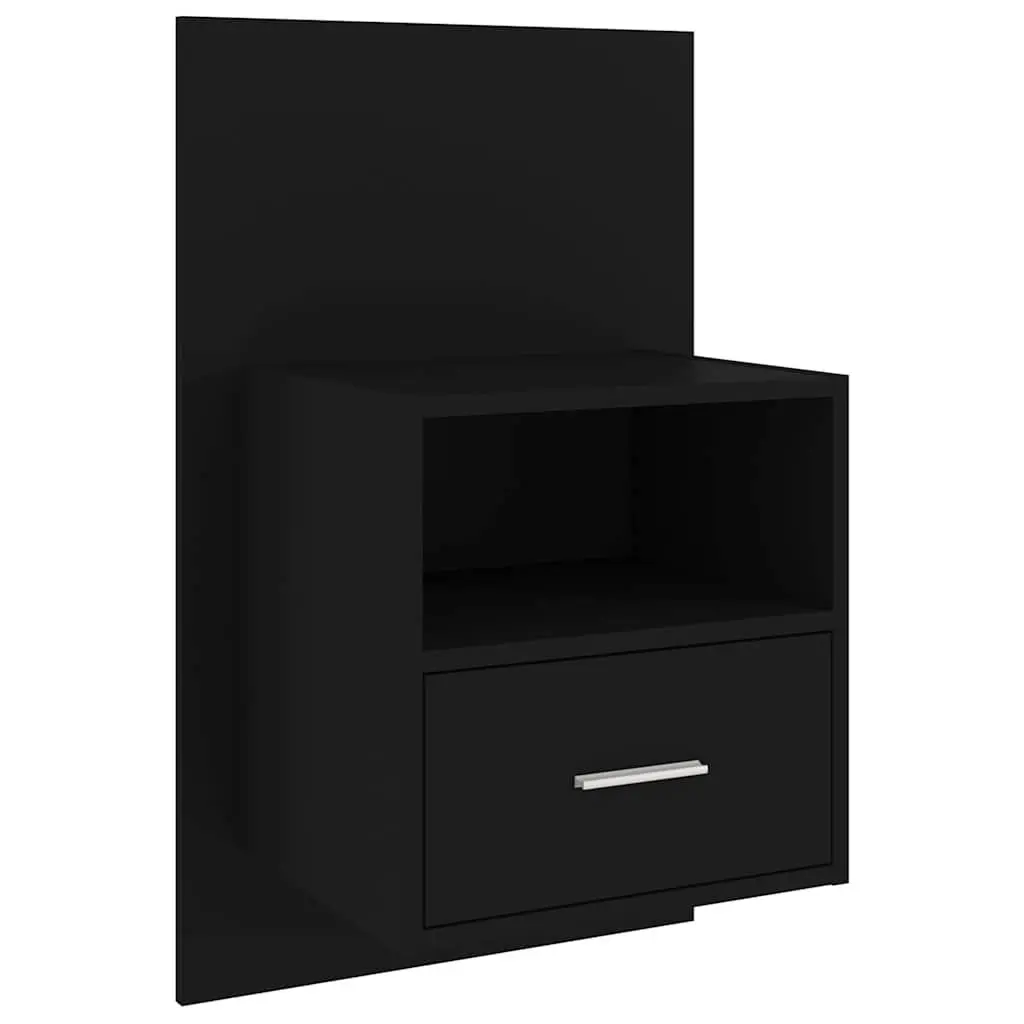 Black Bedside Cabinet for Storage