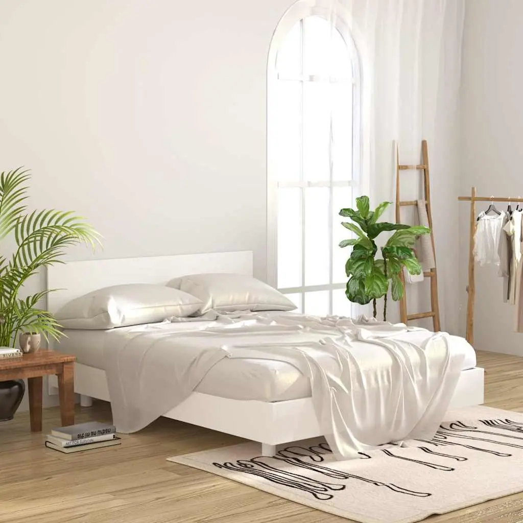 Bed Headboard 160cm White Classic Design Engineered Wood Bedroom Furniture