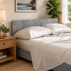 Warm and Practical Grey Bed Headboard - 160cm