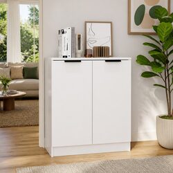Warm White Sideboard Storage Cabinet for Everyday Needs