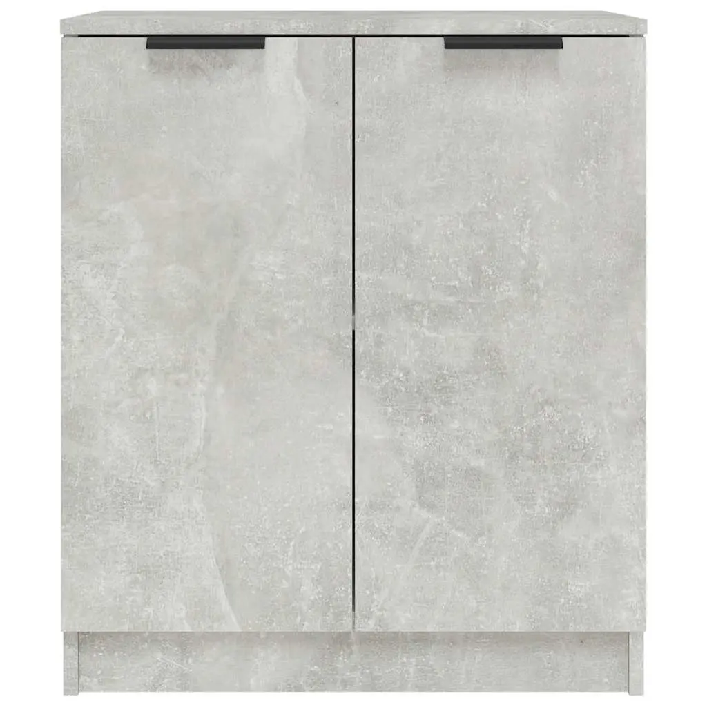 Sideboard Storage Cabinet Engineered Wood Living Room Grey 60W x 30D x 70H cm
