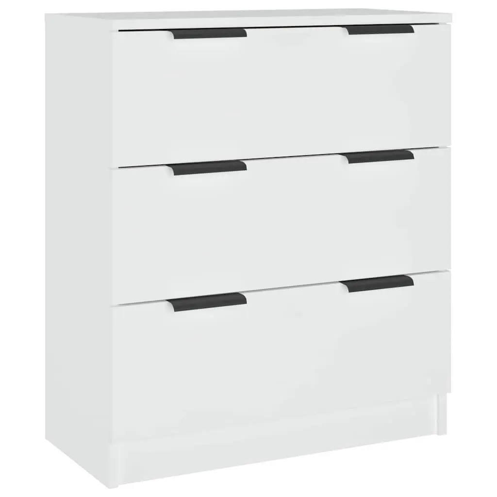 White Sideboard Cabinet with Storage Drawers