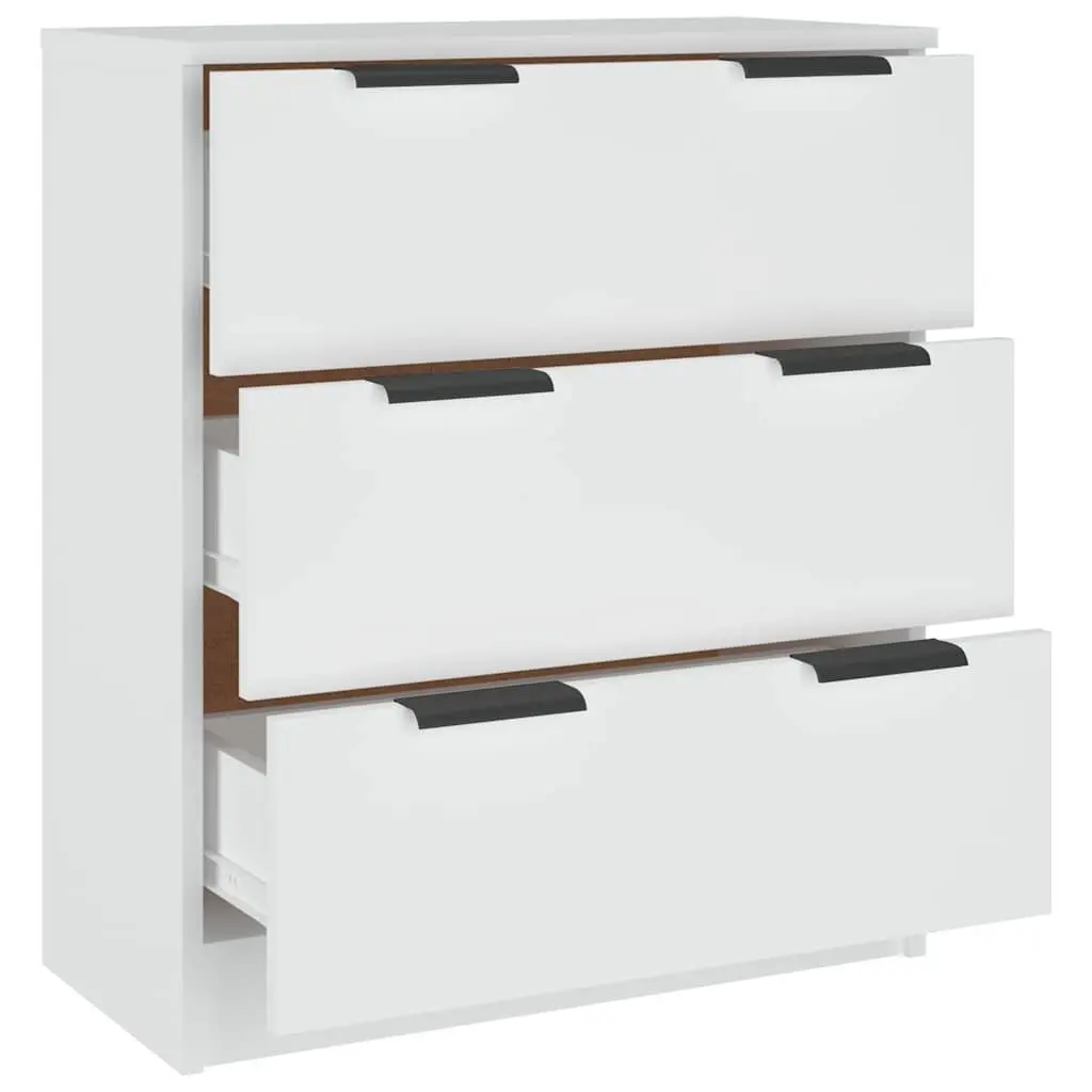 White Sideboard Cabinet with Storage Drawers