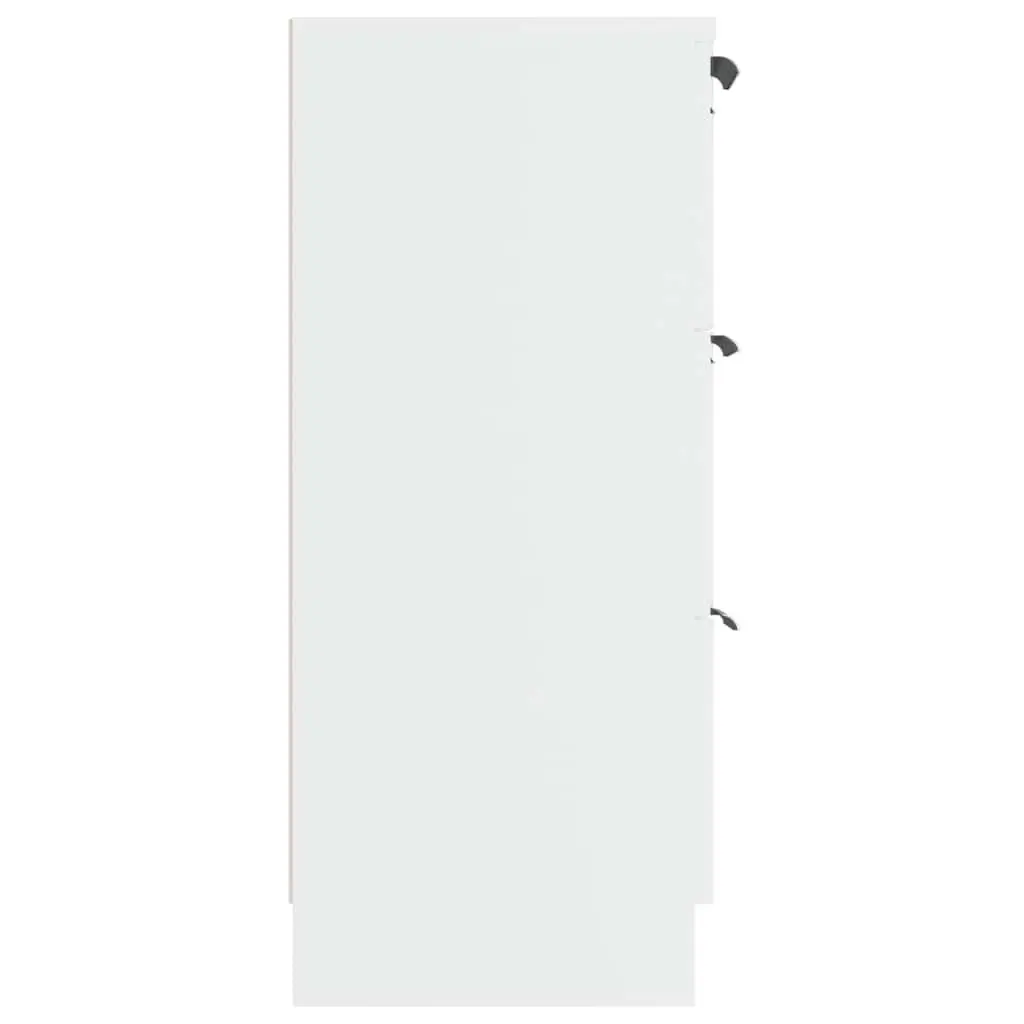 White Sideboard Cabinet with Storage Drawers