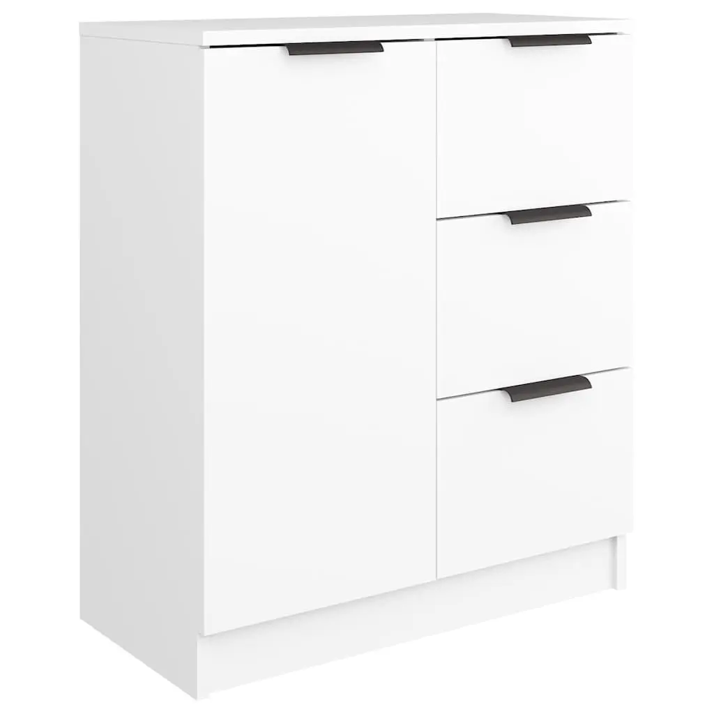 White Sideboard Cabinet 60x30x70 cm Storage Buffet Engineered Wood Furniture