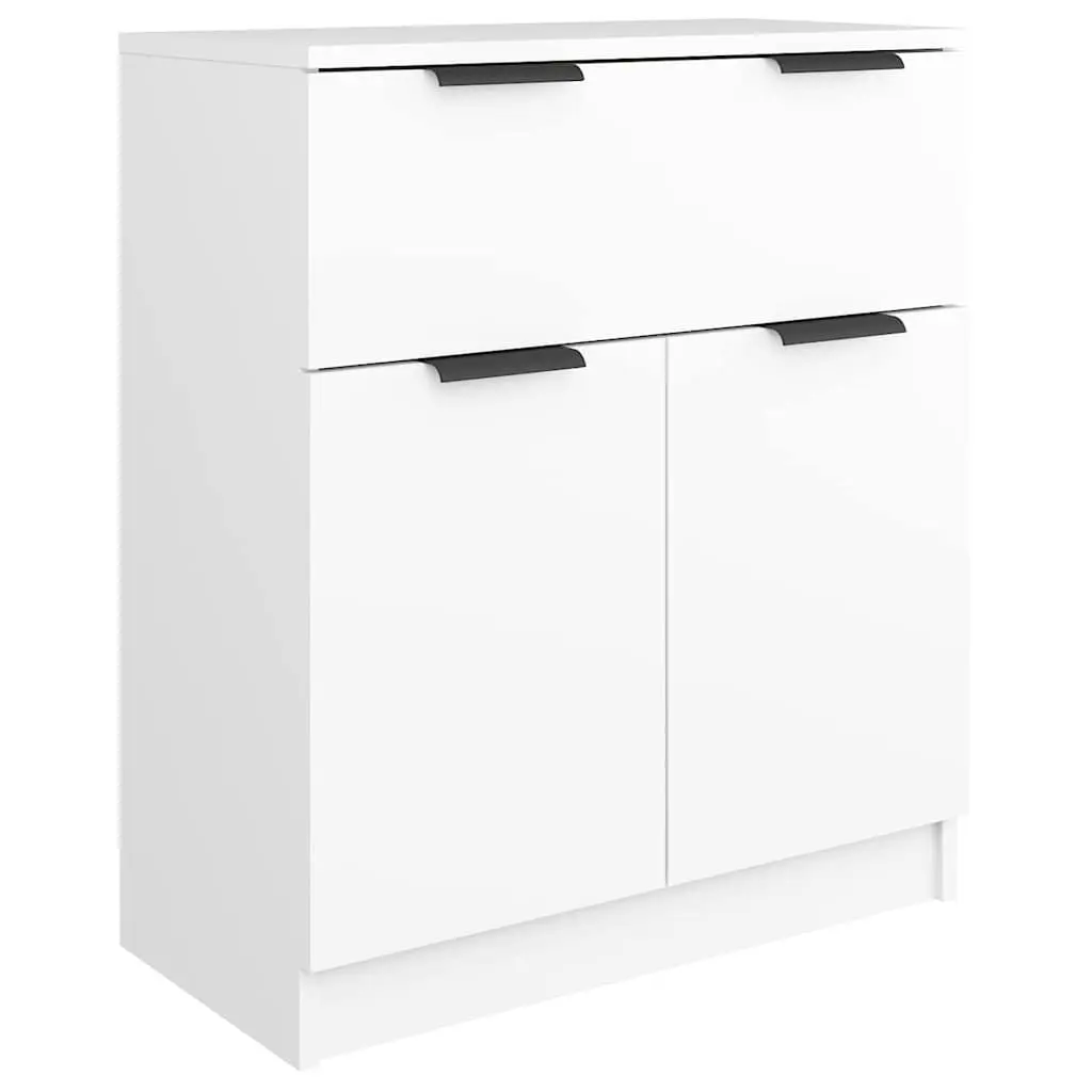 Sideboard Storage Cabinet 60x30x70 cm White with Drawer and Doors