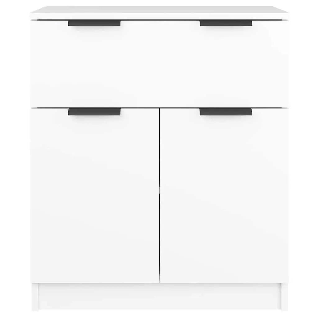 Sideboard Storage Cabinet 60x30x70 cm White with Drawer and Doors
