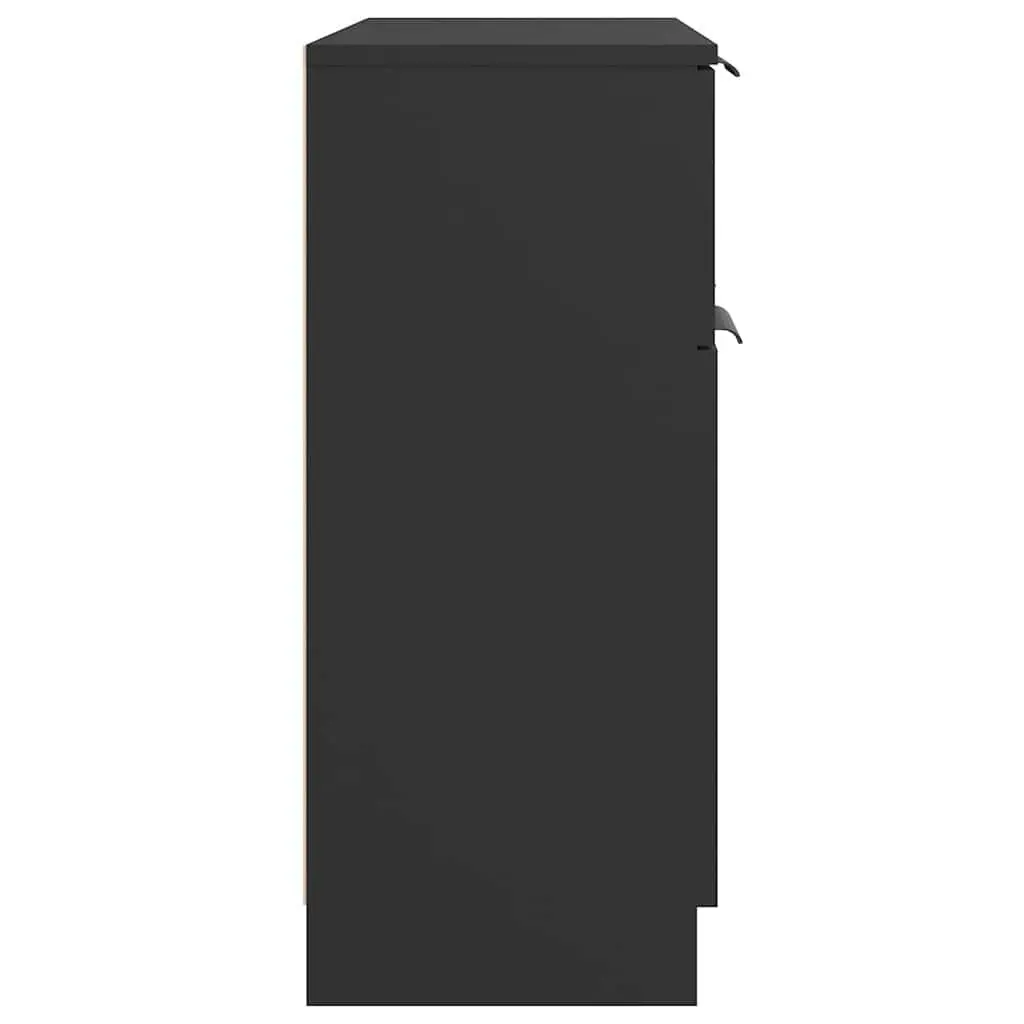 Sideboard Black 60x30x70 cm Storage Cabinet with Drawer and Doors
