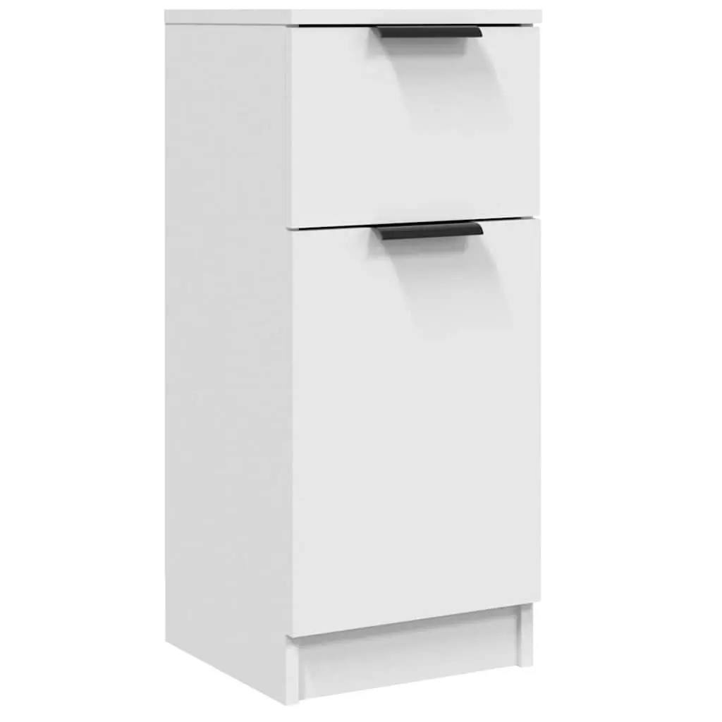 White Sideboard Cabinet 30x30x70cm with 2 Compartments