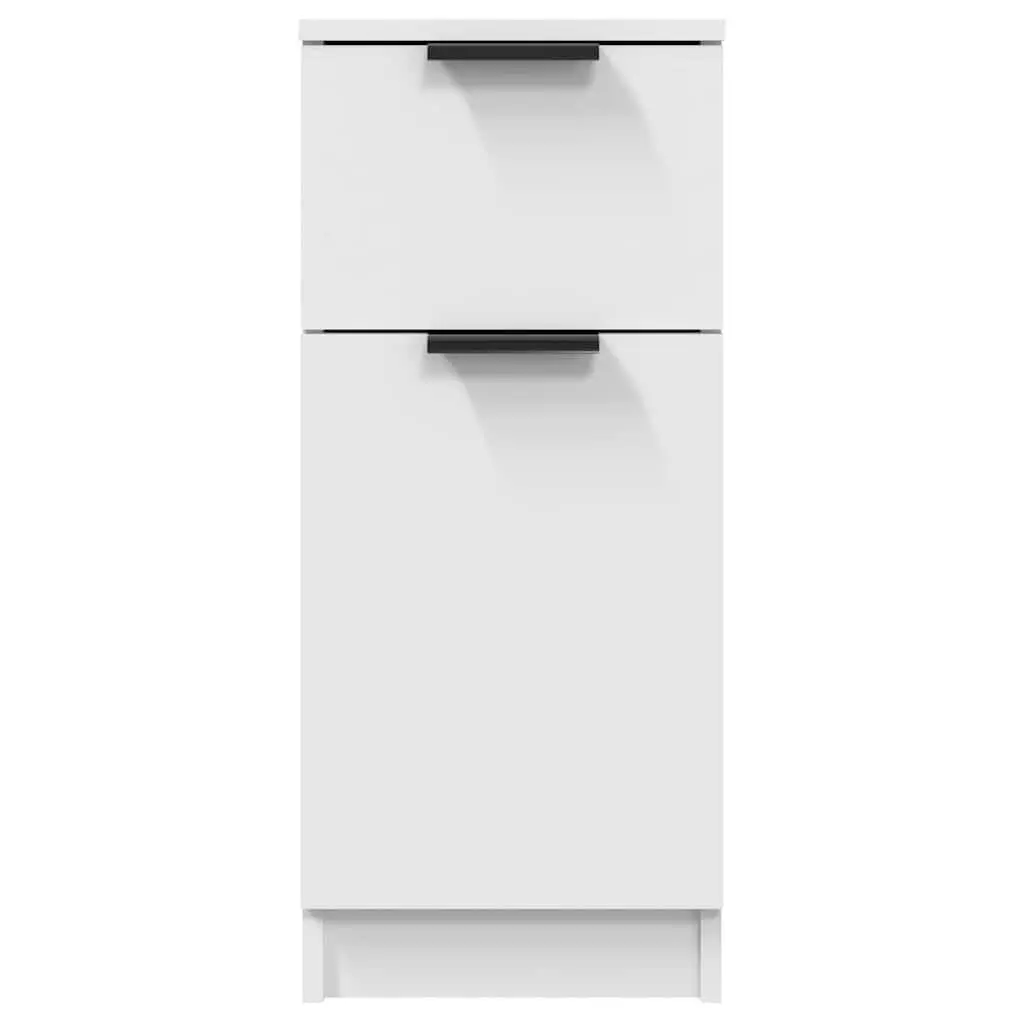 White Sideboard Cabinet 30x30x70cm with 2 Compartments