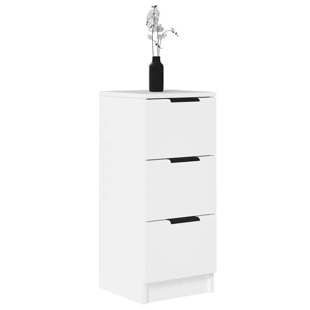 Sideboard Cabinet Storage Drawers 30x30x70cm White Furniture