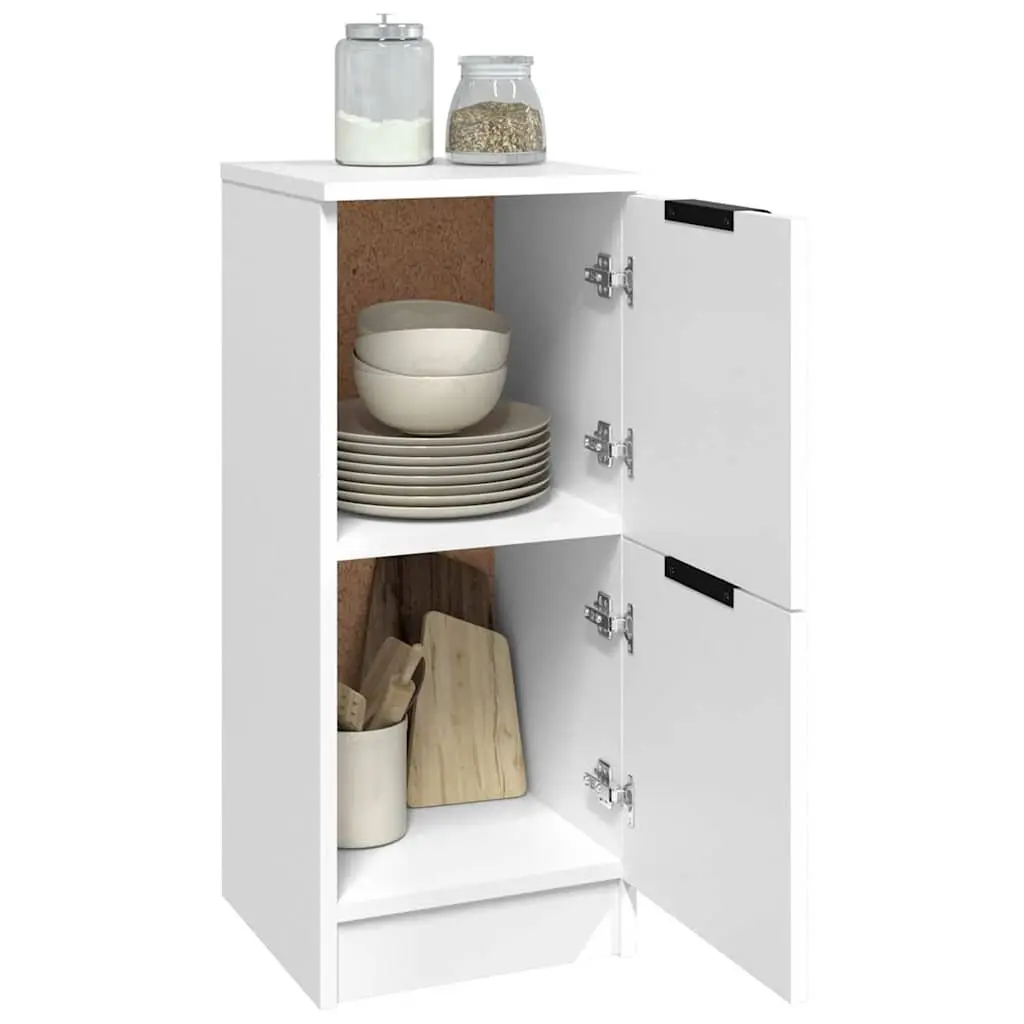Sideboard Cabinet Storage Furniture 30x30x70 cm White 2 pcs