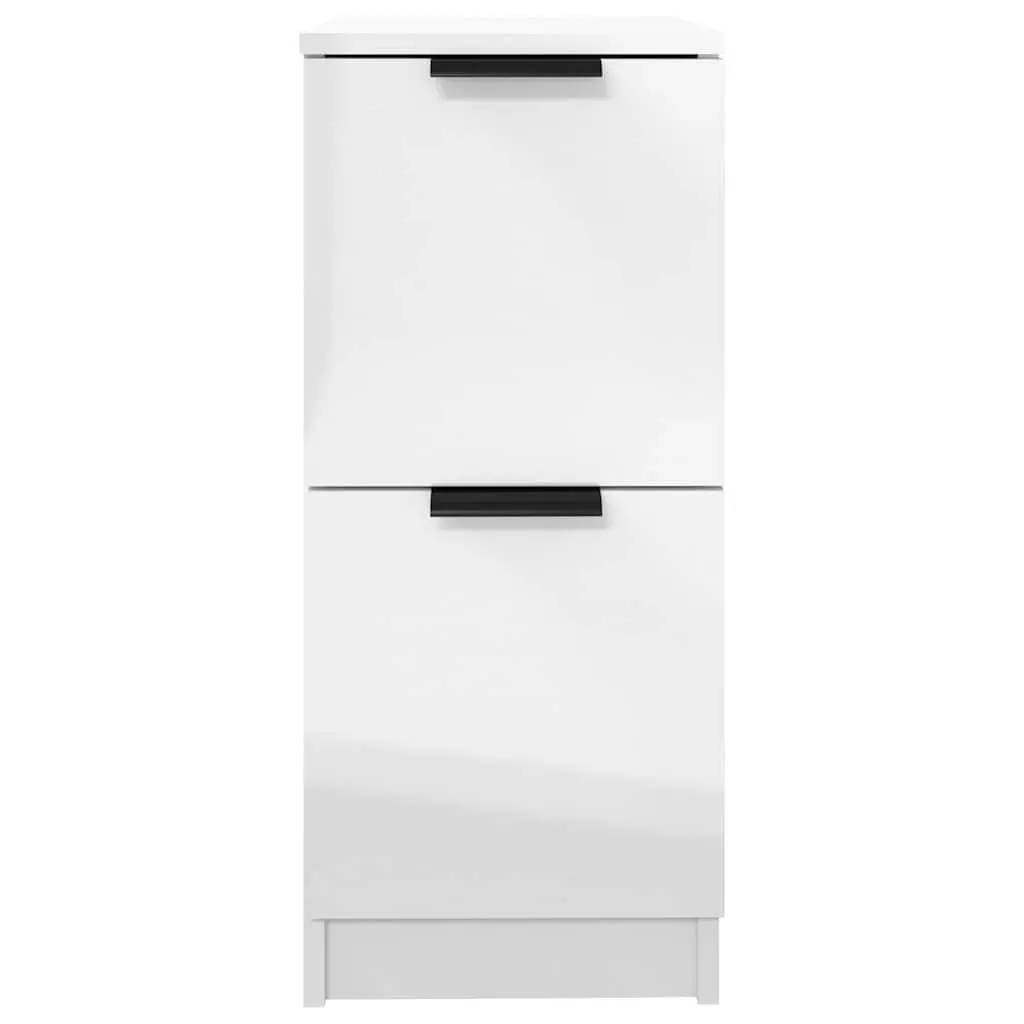 Storage Cabinet in High Gloss White Finish