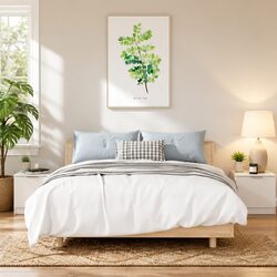 Practical White Nightstand 40x39x40cm for Everyday Use