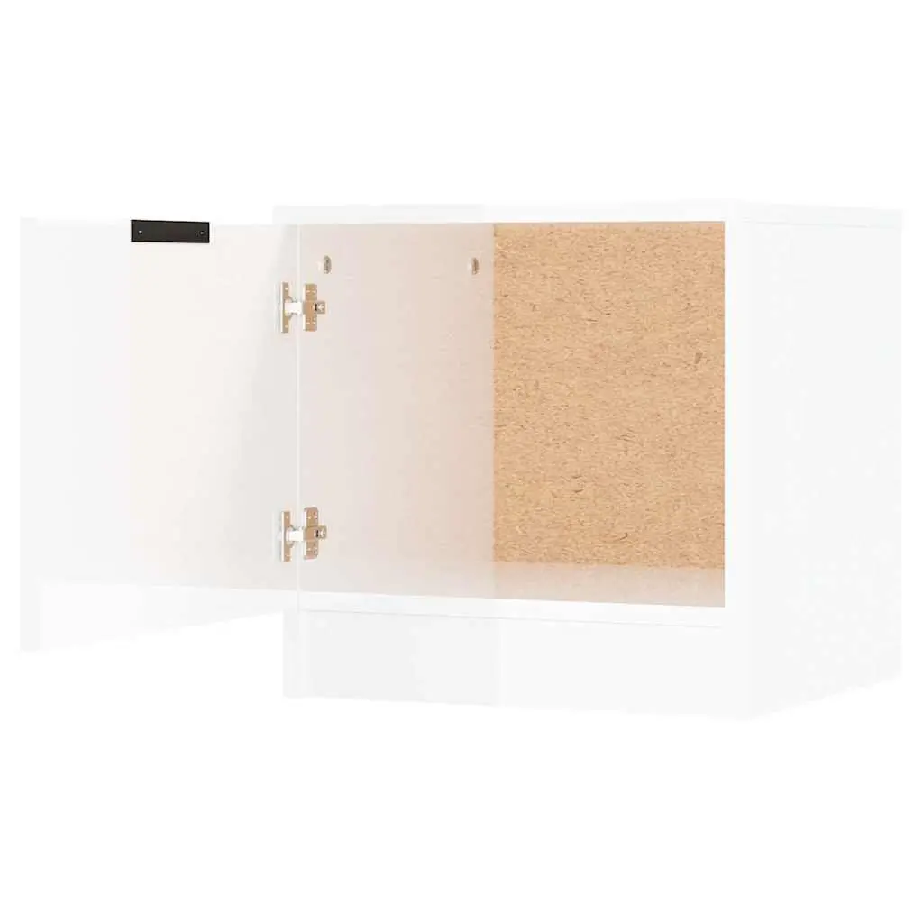 Bedside Cabinets 2 pcs White Nightstand Storage End Table Set