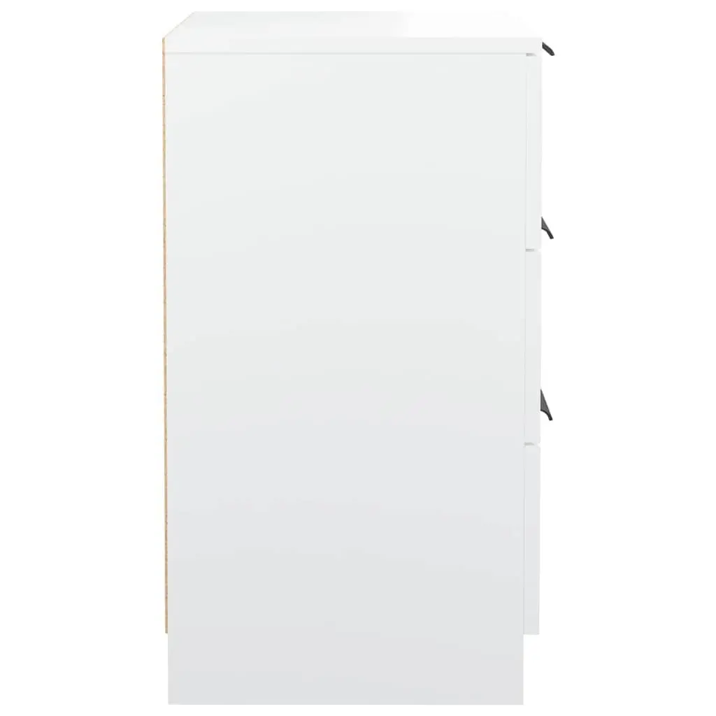 Bedside Cabinets Storage Drawers 40x36x65 cm White 2 Piece