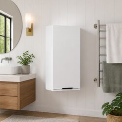 Warm and Functional Wall-Mounted Bathroom Cabinet 32x20x67cm