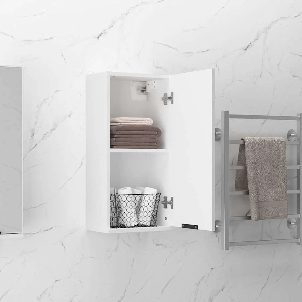 Wall-Mounted Bathroom Cabinet Storage Vanity Unit 32x20x67cm White