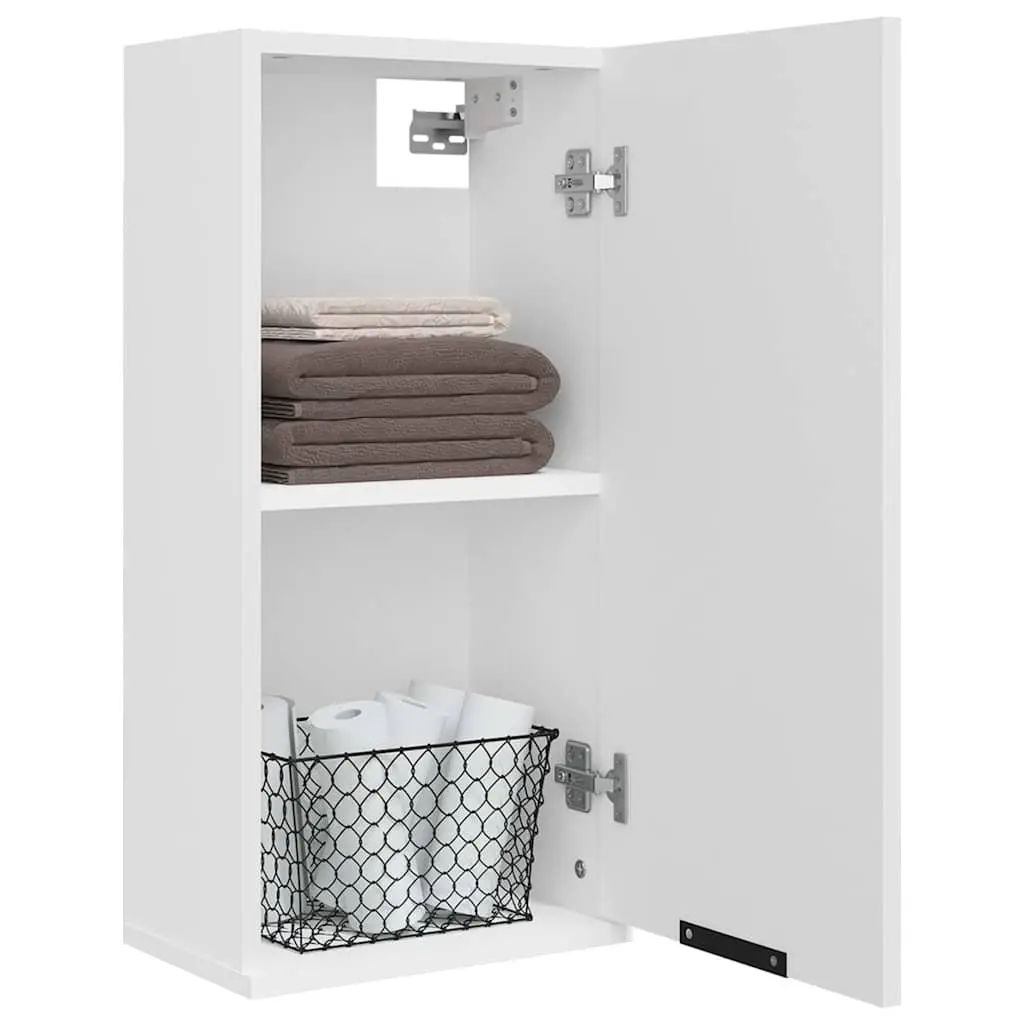 Wall-Mounted Bathroom Cabinet Storage Vanity Unit 32x20x67cm White