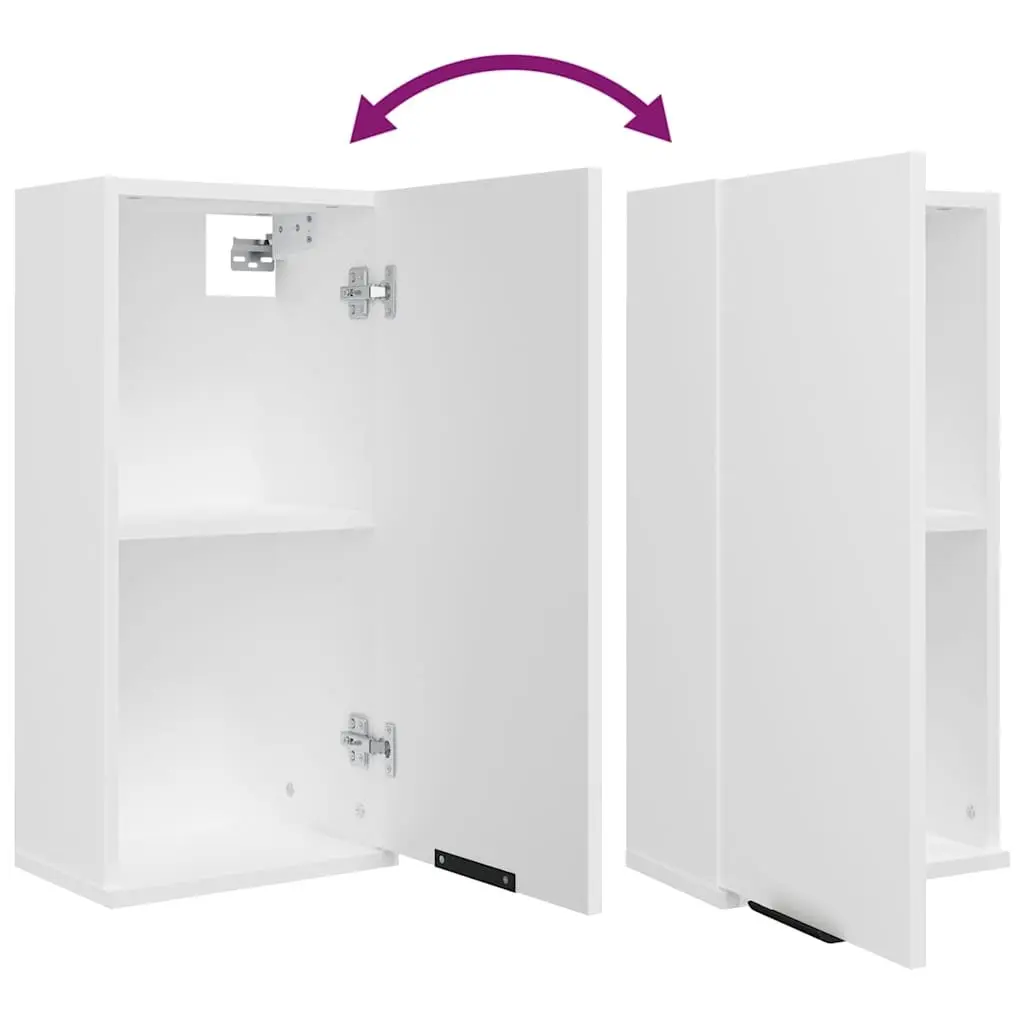 Wall-Mounted Bathroom Cabinet Storage Vanity Unit 32x20x67cm White