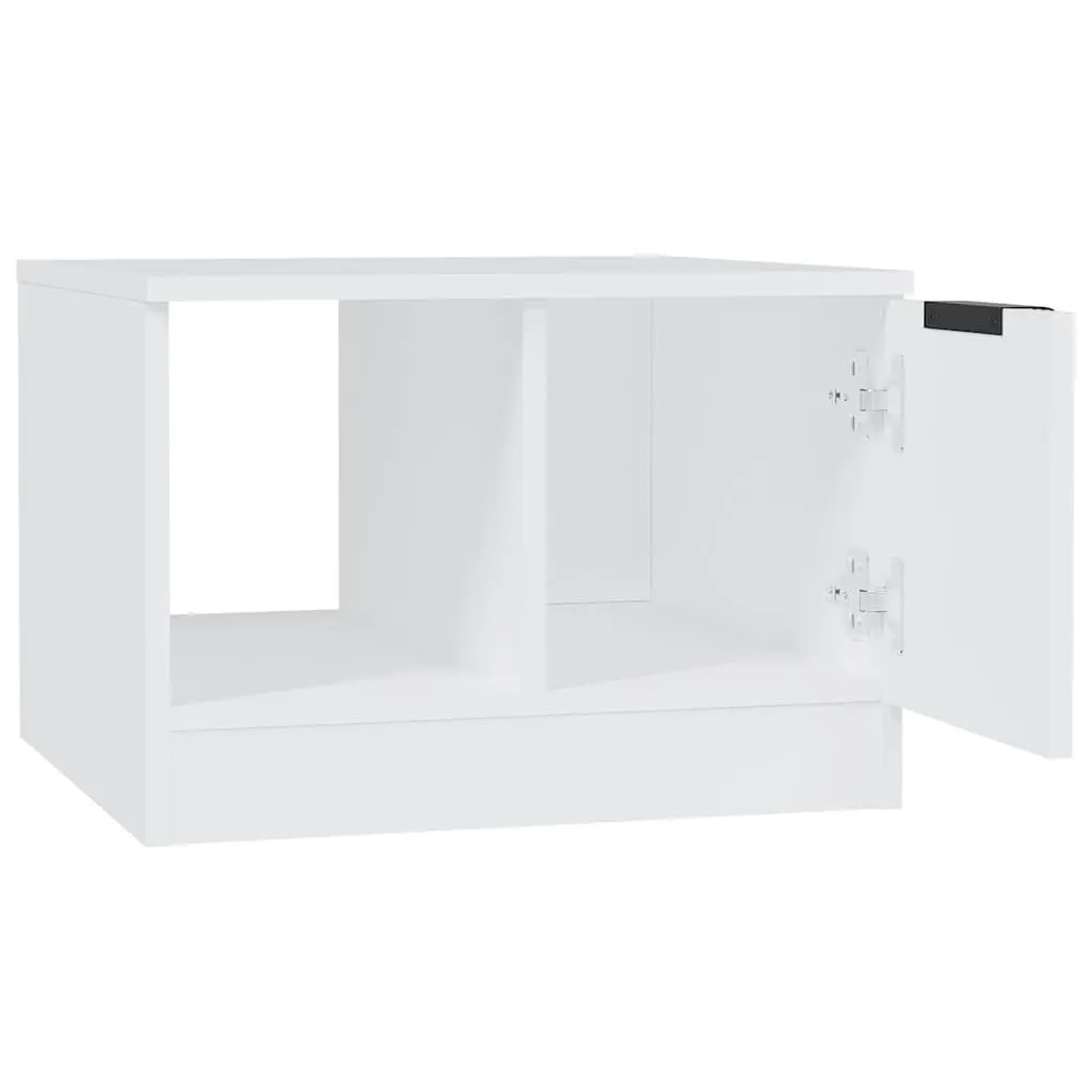 White Coffee Table with Hidden Storage