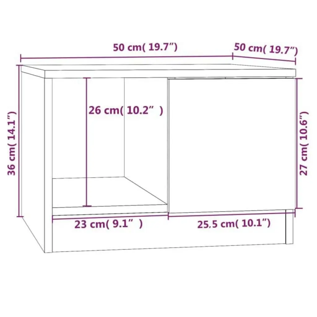 White Coffee Table with Hidden Storage