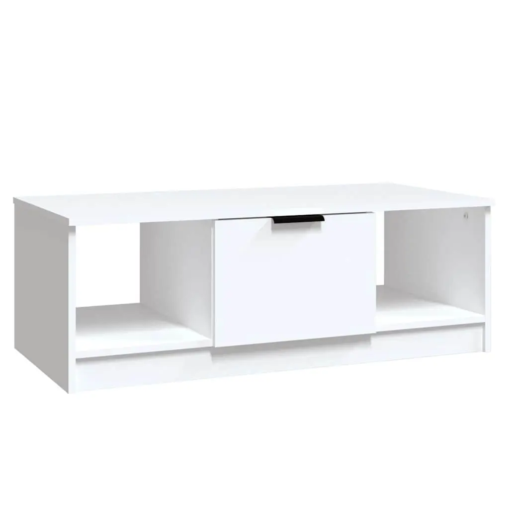 Coffee Table Living Room Storage Compartments 102 x 50 x 36 cm White