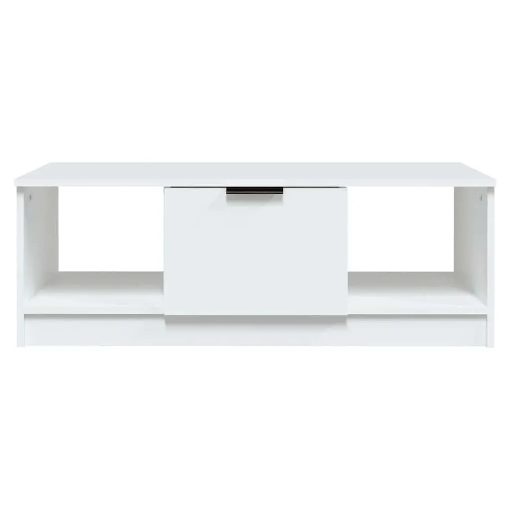 Coffee Table Living Room Storage Compartments 102 x 50 x 36 cm White