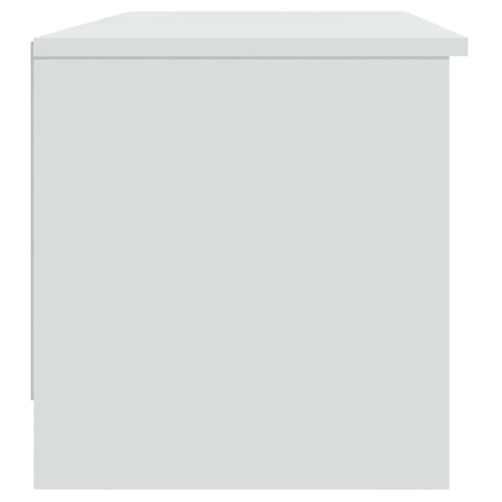White Media Console with Storage Solutions