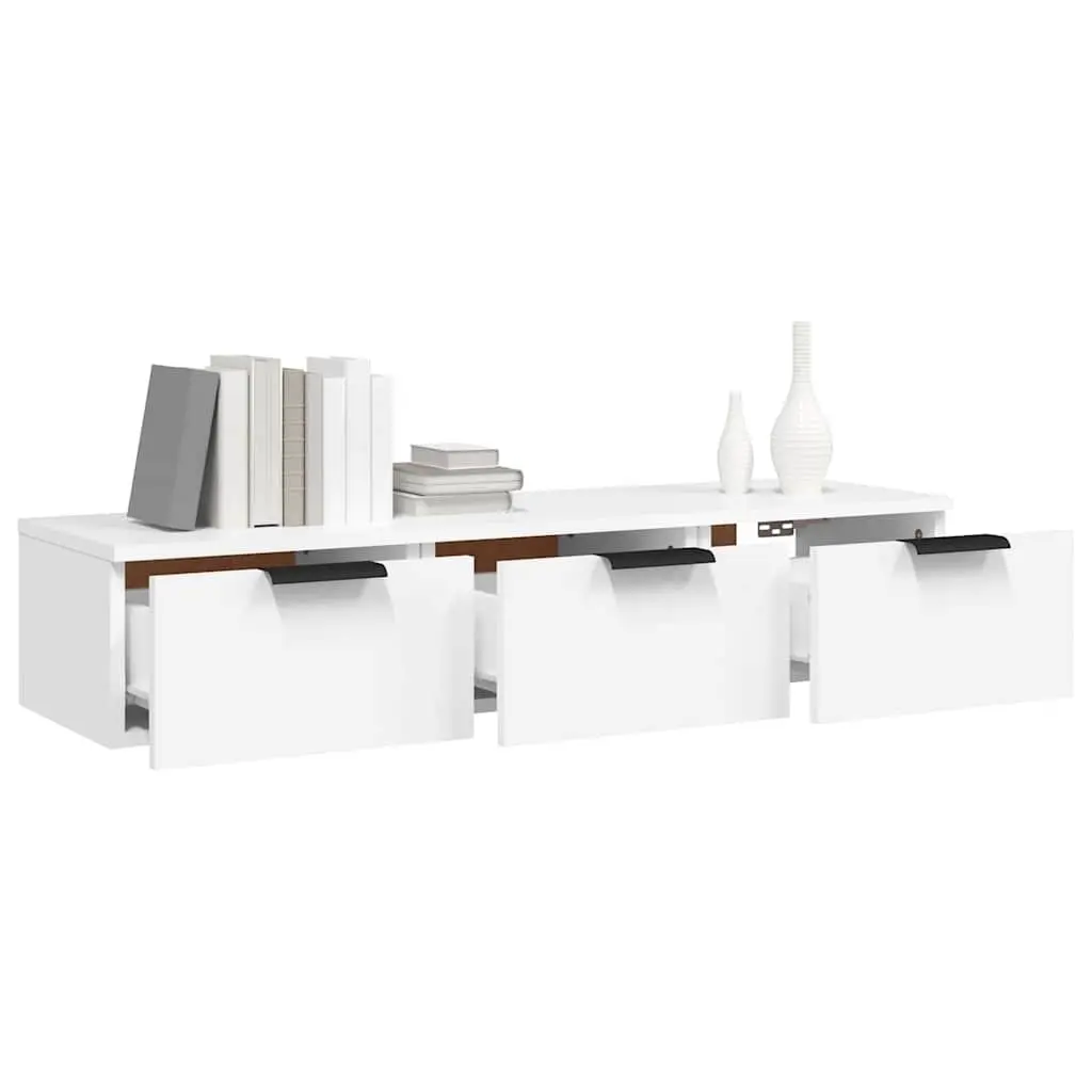 White Wall Cabinet with Ample Storage